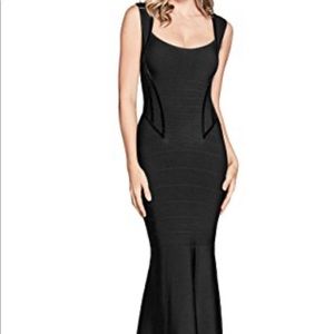 Size Small, Marciano Black Bandage Gown.